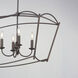 Plumette 8 Light 48 inch Chestnut Bronze Linear Pendant Ceiling Light