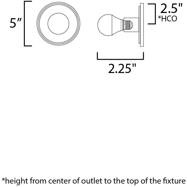 Hollywood 1 Light 5 inch Polished Chrome ADA Wall Sconce Wall Light in Bulb Not Included