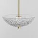 Metropolis LED 10 inch Satin Brass Single Pendant Ceiling Light