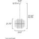 Divine 8 Light 23.5 inch Polished Nickel Chandelier Ceiling Light