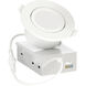 Slim Gimbal LED 3.75 inch White Flush Mount Ceiling Light