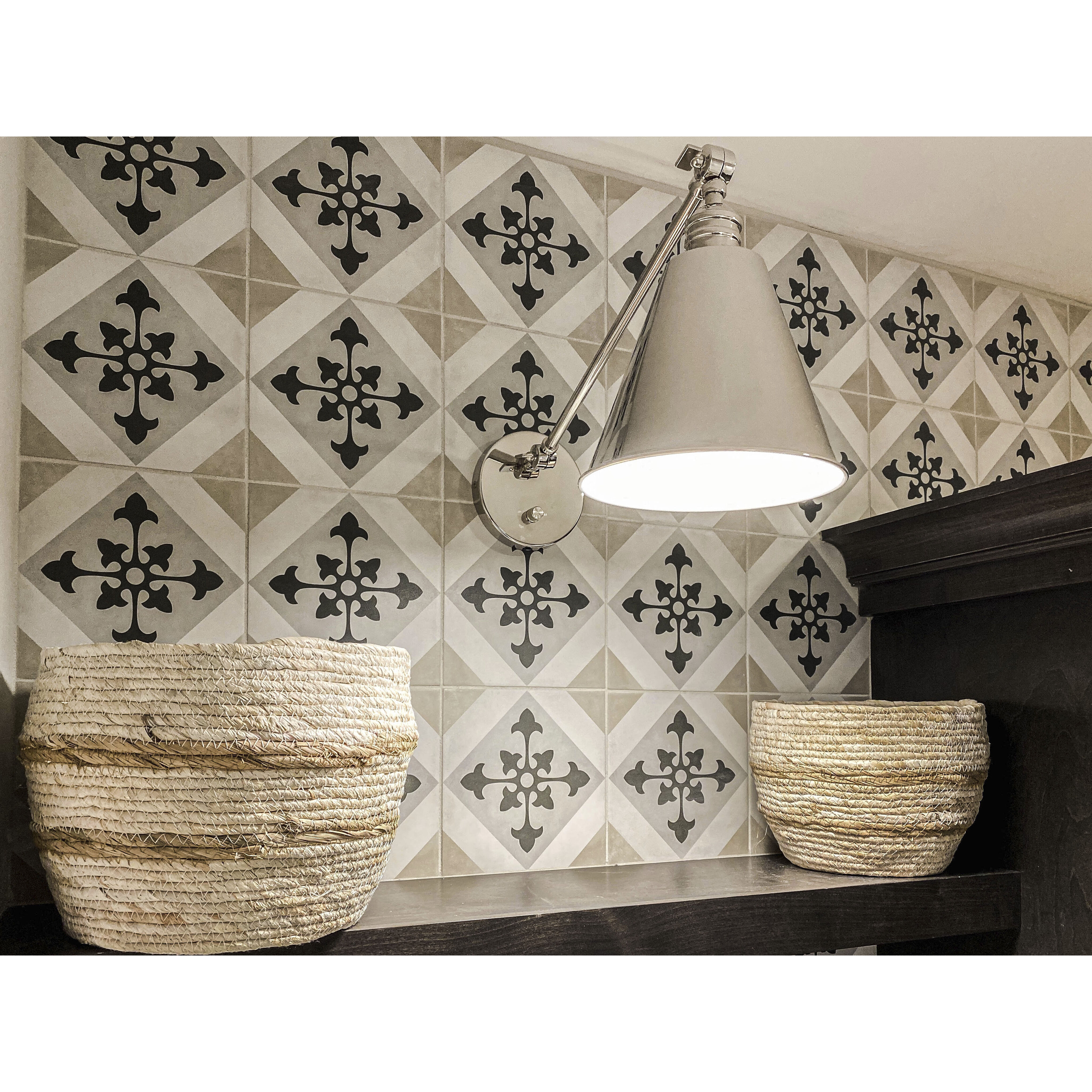 Library Wall Sconce Wall Light in Polished Nickel