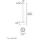 Glazed 1 Light 11 inch White and Natural Aged Brass Single Pendant Ceiling Light