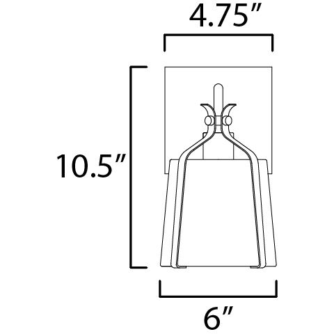 Bandera Wall Sconce Wall Light in Natural Aged Brass