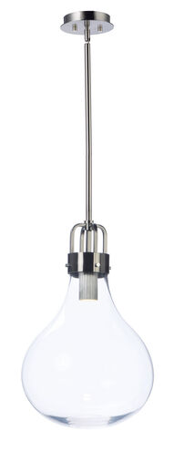 Kinetic LED LED 14 inch Dark Satin Nickel Single Pendant Ceiling Light