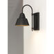 Shoreline 1 Light 14.5 inch Black Outdoor Wall Mount