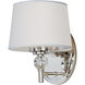 Rondo 1 Light 6.5 inch Polished Nickel Wall Sconce Wall Light