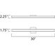 Spec LED 30 inch Bronze Bath Vanity Wall Light