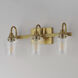 Goblet 3 Light 20.25 inch Natural Aged Brass Bath Vanity Wall Light
