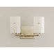 Dart 2 Light 12.5 inch Satin Nickel Bath Vanity Wall Light