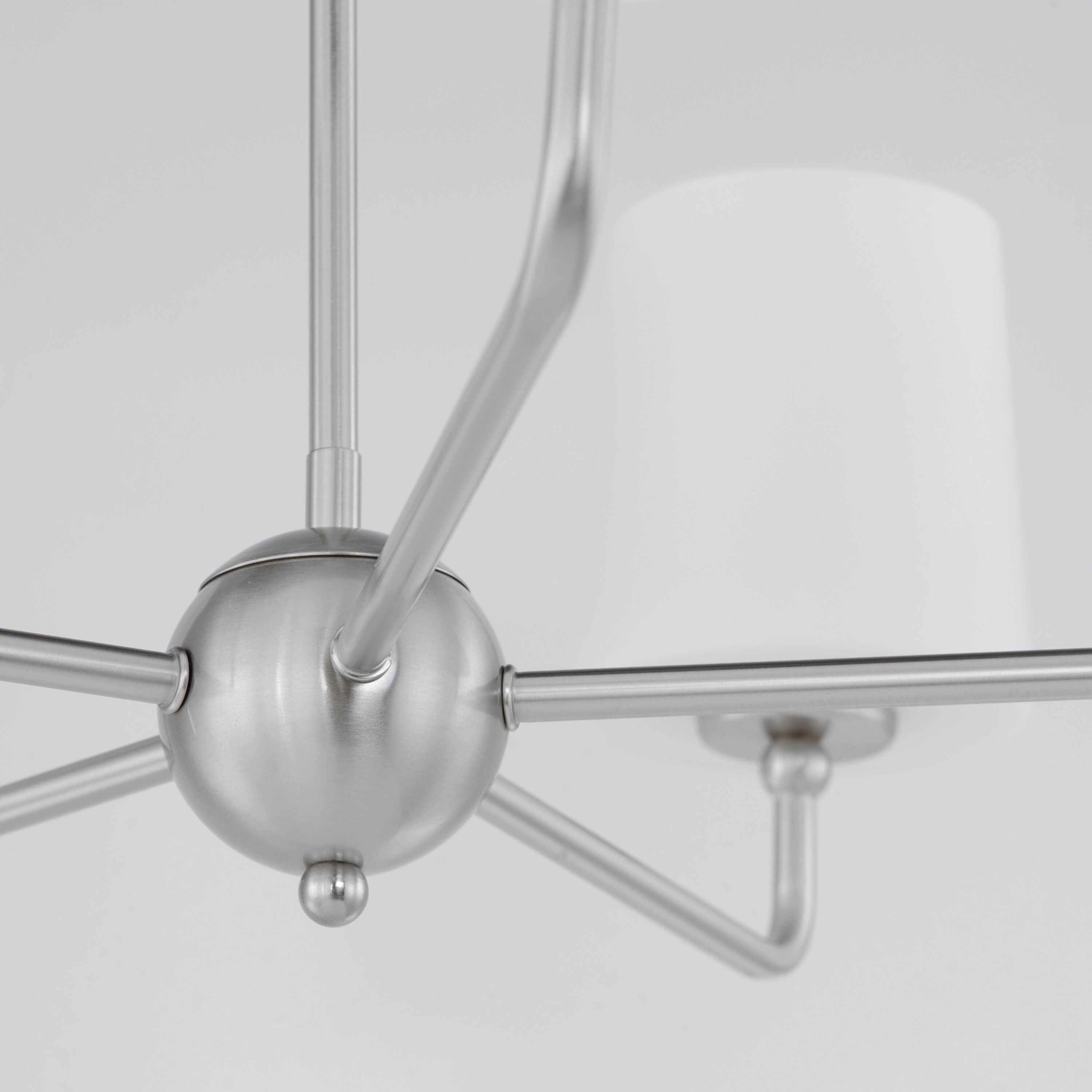 Bristol 5 Light 26.5 inch Satin Nickel Single-Tier Chandelier Ceiling Light