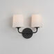 Bristol 2 Light 13 inch Anthracite Wall Sconce Wall Light
