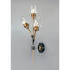 Savvy LED Antique Brass and Black Wall Sconce Wall Light