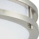 Linear LED 16 inch Satin Nickel Flush Mount Ceiling Light