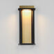 Rincon LED 16 inch Black and Gold Outdoor Wall Mount
