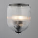 Dune 4 Light 15.75 inch Black Semi-Flush Mount Ceiling Light