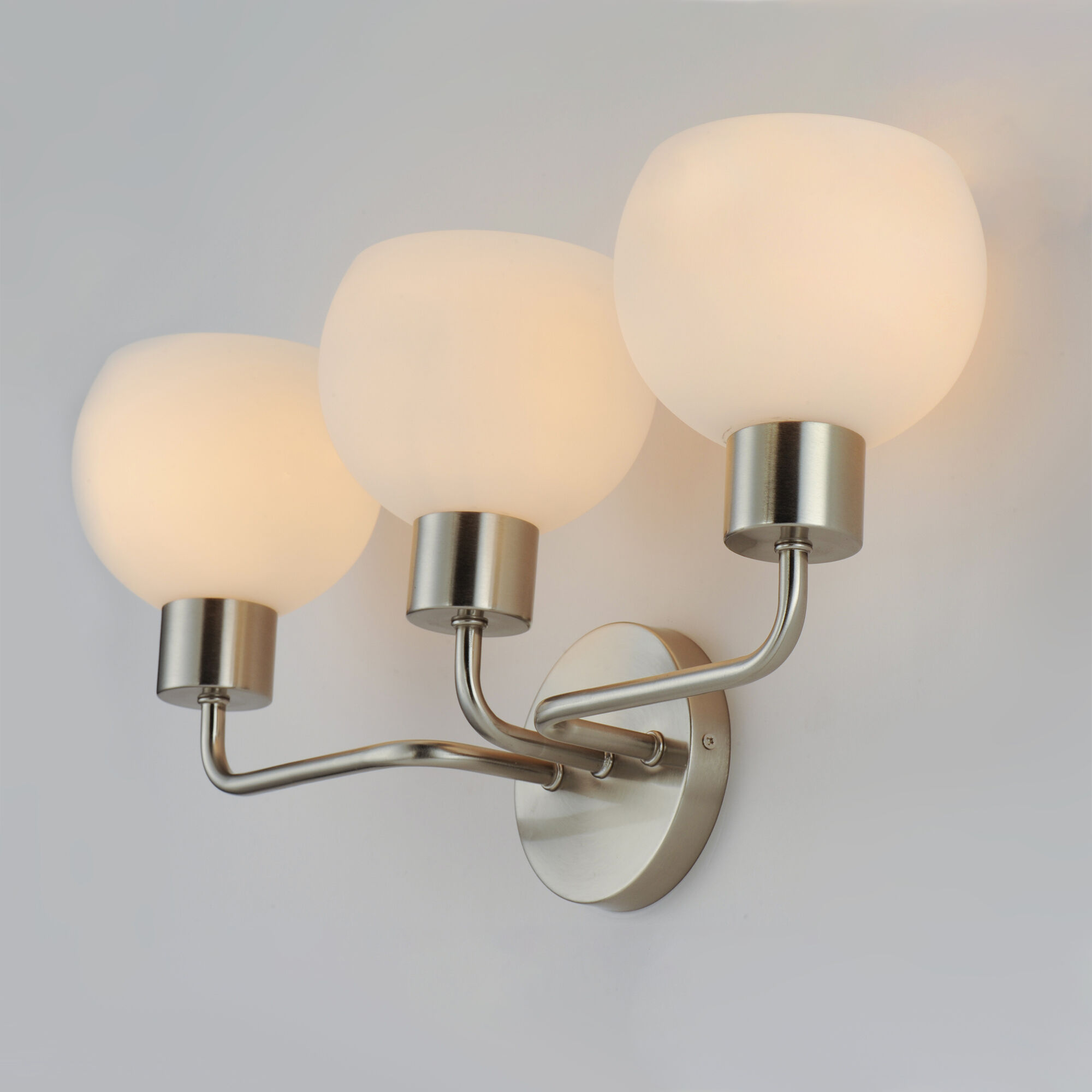 Coraline 3 Light 22 inch Satin Nickel Bath Vanity Wall Light