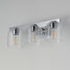 Scoop 3 Light 21.5 inch Polished Chrome Bath Vanity Wall Light in Clear