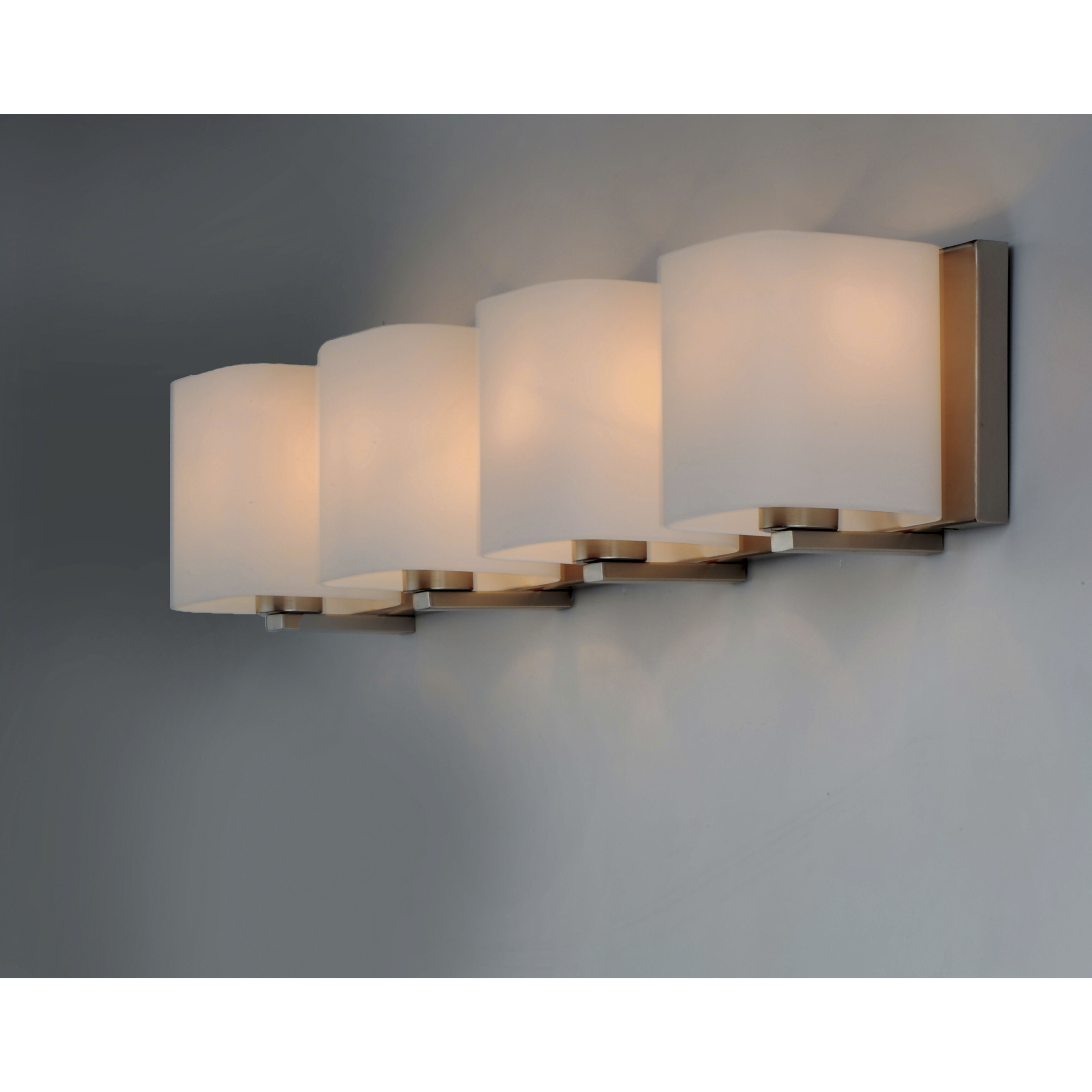 Wrap 4 Light 26 inch Satin Nickel Bath Vanity Wall Light