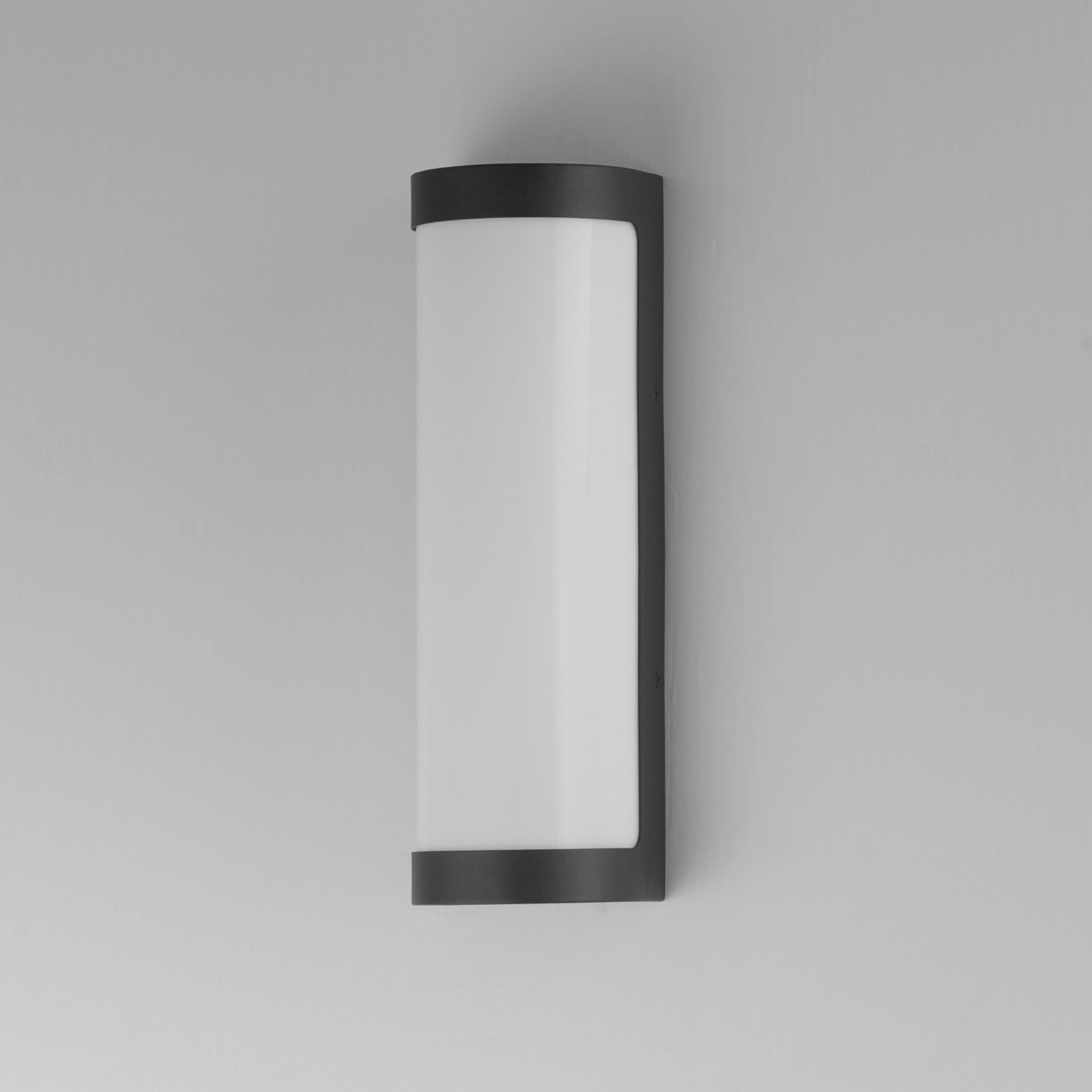 Halfpipe LED 15 inch Black Outdoor Wall Mount