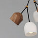 Akimbo LED 21.75 inch Dark Bronze and Antique Brass Multi-Light Pendant Ceiling Light