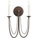 Plumette 2 Light 14 inch Chestnut Bronze Wall Sconce Wall Light