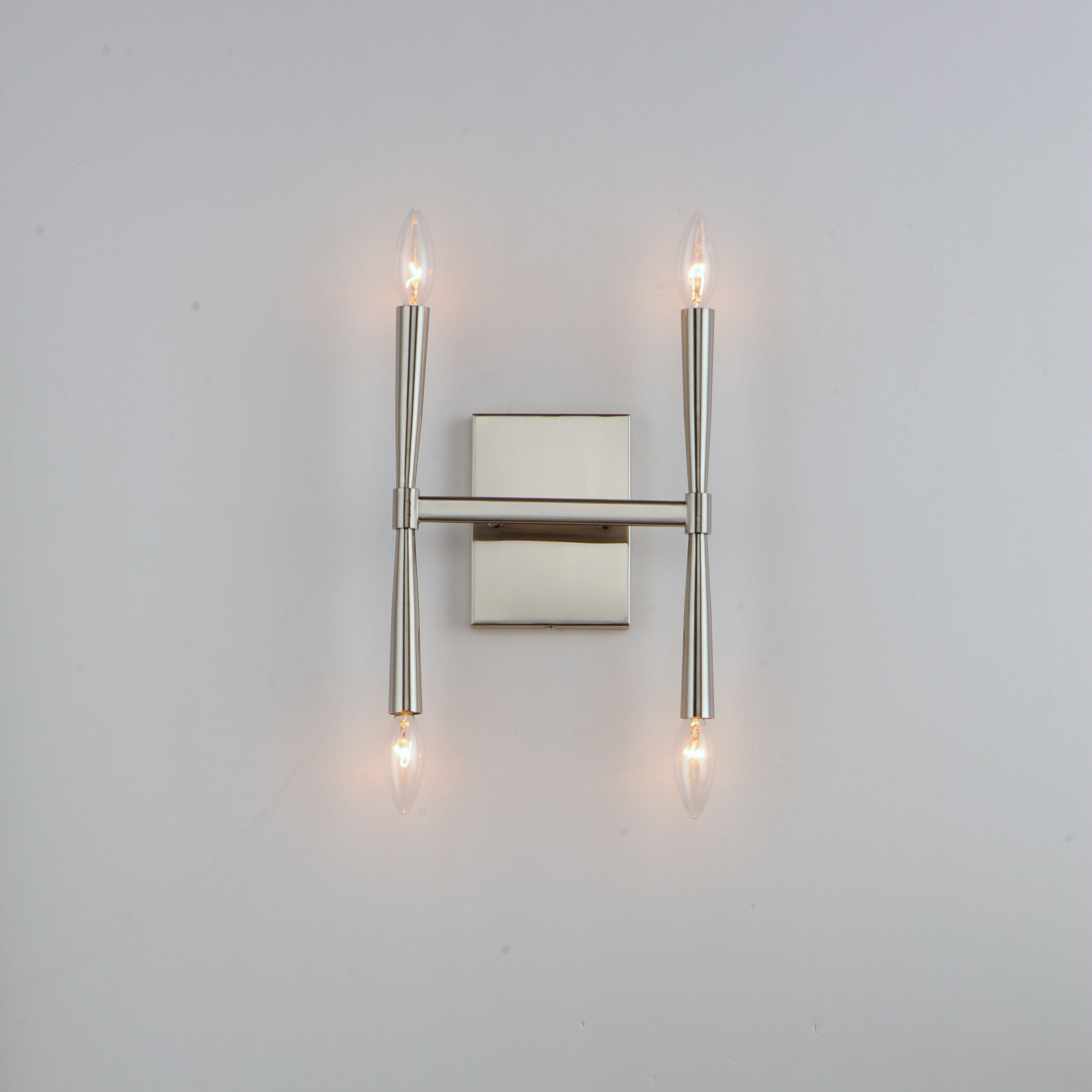 Rome Wall Sconce Wall Light in Satin Nickel