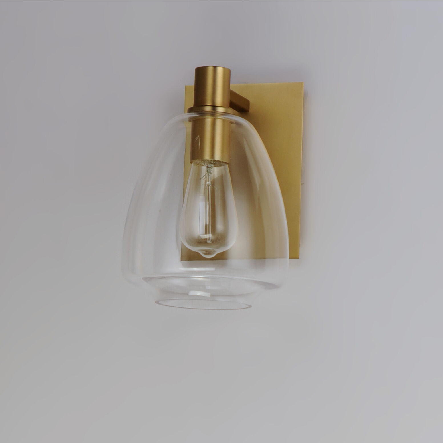 Babylon 1 Light 7 inch Satin Brass Wall Sconce Wall Light