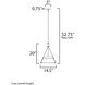Lucas 1 Light 14.5 inch Natural Aged Brass Single Pendant Ceiling Light