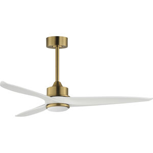 Woodwind 52 inch Natural Aged Brass Indoor Ceiling Fan