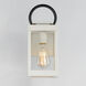 Nassau Vivex 1 Light 12.75 inch White and Black Outdoor Wall Mount