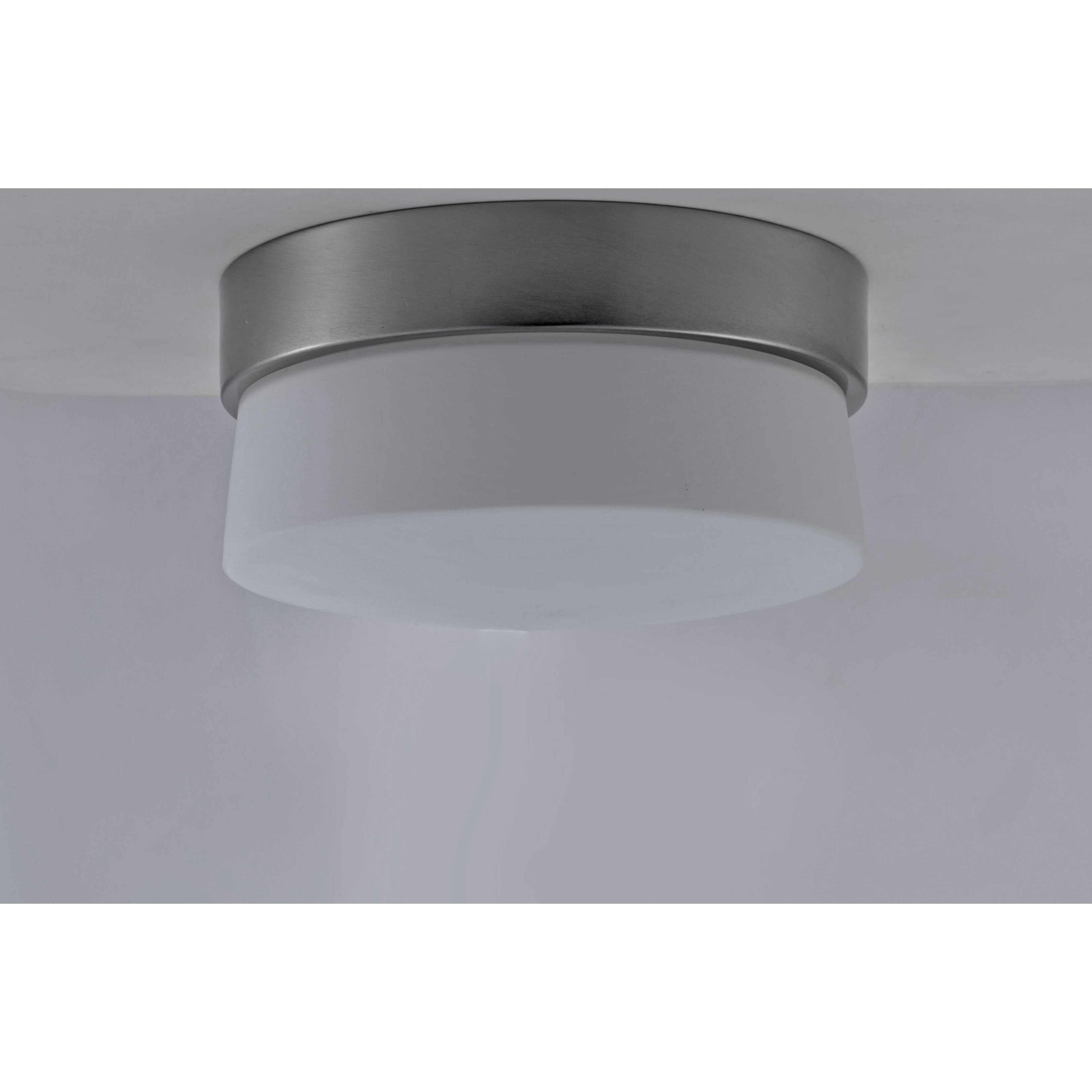 Flux LED 7 inch Satin Silver Flush Mount Ceiling Light