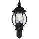 Crown Hill 4 Light 25.5 inch Black Outdoor Wall Mount