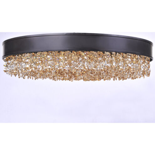Mystic LED 30 inch Bronze Single Pendant Ceiling Light in 1, Scotch Crystal, 61.6
