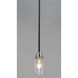 Goblet 1 Light 4.75 inch Black/Satin Nickel Mini Pendant Ceiling Light in Black and Satin Nickel