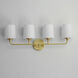 Bristol 4 Light 28.5 inch Satin Brass Bath Vanity Wall Light