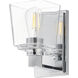 Cubos 1 Light 4.75 inch Polished Chrome Wall Sconce Wall Light