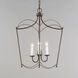 Plumette 3 Light 14 inch Chestnut Bronze Multi-Light Pendant Ceiling Light