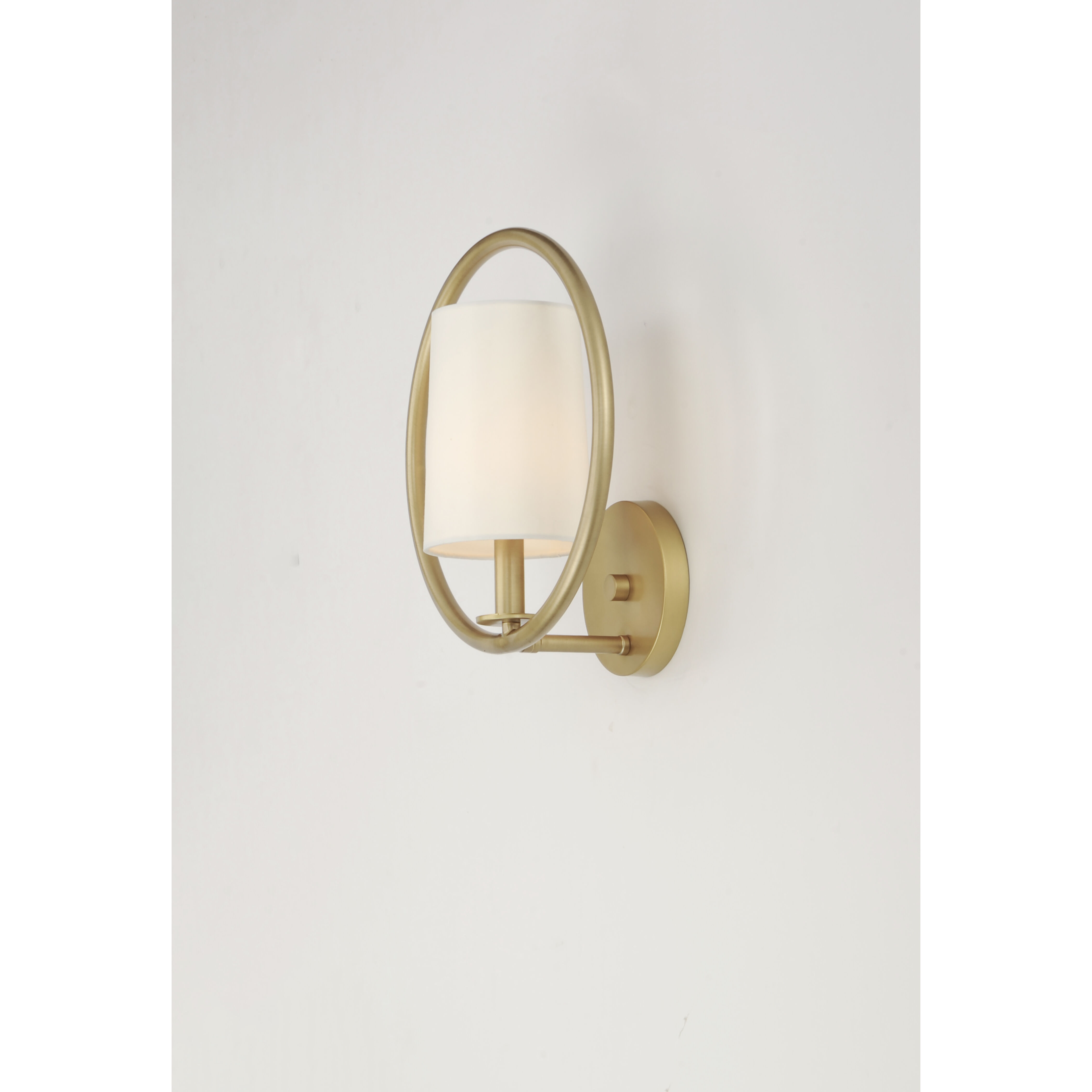 Meridian 1 Light 12.5 inch Natural Aged Brass Semi-Flush Mount Ceiling Light
