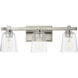 Cubos 3 Light 22.25 inch Satin Nickel Bath Vanity Wall Light
