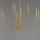 Vela 9 Light 32 inch Satin Brass Multi-Tier Chandelier Ceiling Light