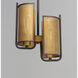 Caspian 2 Light 9 inch Oil Rubbed Bronze and Antique Brass Multi-Light Pendant Ceiling Light