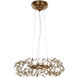 Crystal Garden 6 Light 18.25 inch Gold Leaf Multi-Light Pendant Ceiling Light