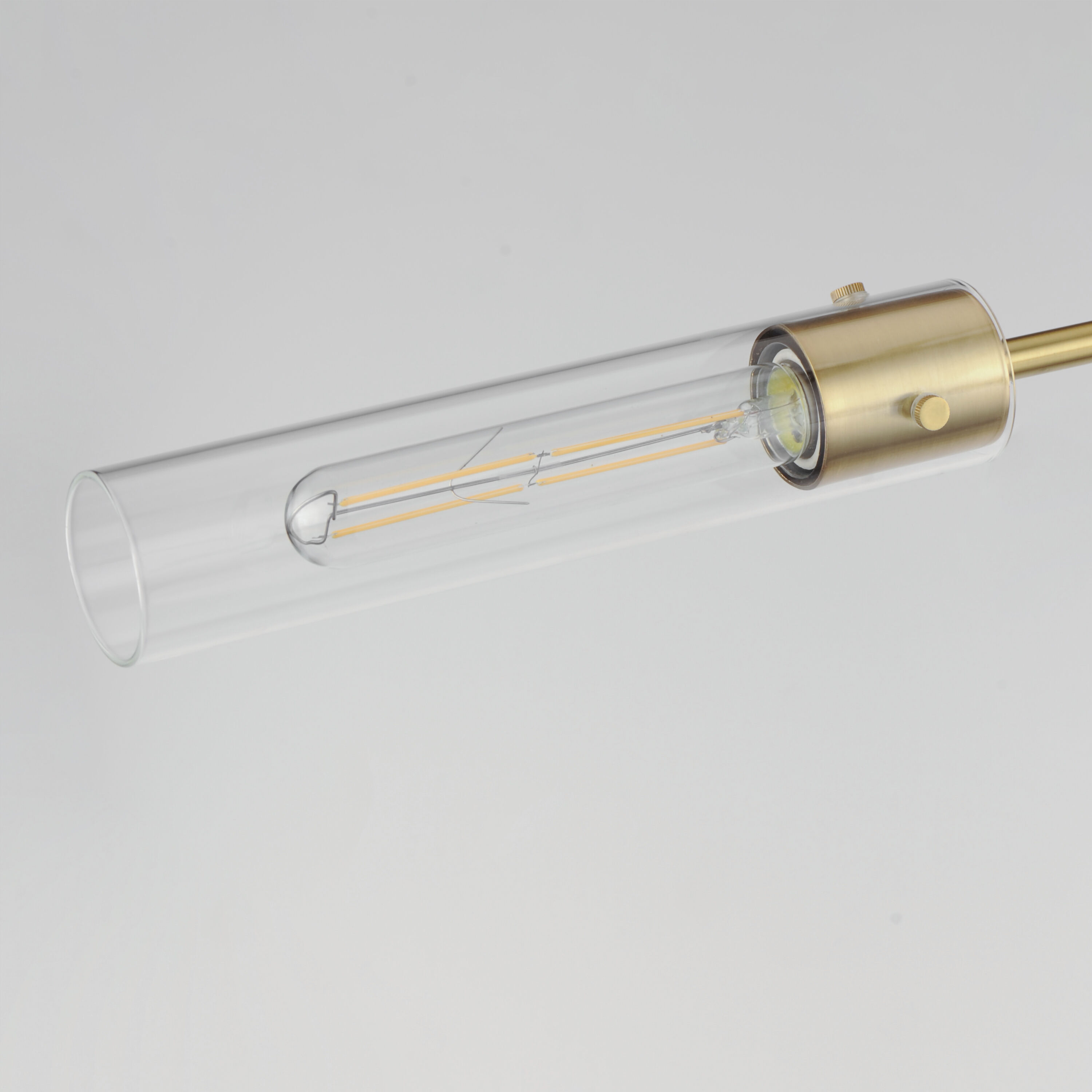 Equilibrium LED 42 inch Natural Aged Brass Linear Pendant Ceiling Light