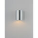 Outpost LED 7.25 inch Brushed Aluminum Outdoor Wall Mount
