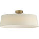 Paramount LED 21.25 inch Natural Aged Brass Flush Mount Ceiling Light