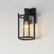 Belfry 1 Light 13 inch Black Outdoor Wall Mount in Clear
