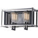 Refine 2 Light 14.25 inch Black and Polished Nickel Bath Vanity Wall Light