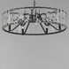 Odeon 6 Light 26.75 inch Black Chandelier Ceiling Light