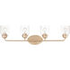 Acadia 4 Light 35 inch Heritage Bath Vanity Wall Light
